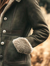 Damen Retro jacke - warme klassische Winterjacke mit luxuriöser Fütterung