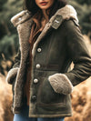 Damen Retro jacke - warme klassische Winterjacke mit luxuriöser Fütterung