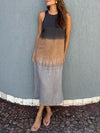 Maxikleid - elegantes ärmelloses damen sommerkleid