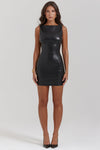 bodycon mini kleid - schickes schwarzes damen abendoutfit