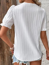 Damenbluse - stilvolle, plissierte sommertop