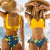 2-teiliges bikini-set - ladies wickeloberteil und gemusterte unterteile
