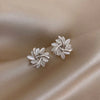 2-teilige Blumen-Ohrringe – Elegantes Design für Damen