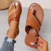 Damen Sandalen aus Kunst – stilvolle Sommer Slip-Ons
