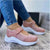 Damen slip-on plattform sneaker - atmungsaktive, leichte schuhe fürs laufen