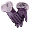 winterhandschuhe - stilvolle damenhandschuhe mit fellbesatz