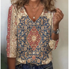 Bohemian drucktops – lässig damenoberteil mit langen ärmeln