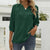 Damen bluse - schicke bluse mit dreiviertelärmeln in grün für den alltag