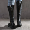 Klassische Kunstlederstiefel für Frauen – elegante Reitfootwear
