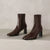 Stiefeletten aus Kunst für Damen mit quadratischer Spitze – bequem und langlebig