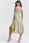 Blumige midi-kleid - elegante sommerkleid für besondere anlässe