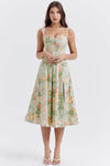 Blumige midi-kleid - elegante sommerkleid für besondere anlässe