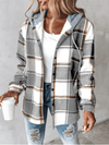 Karierter Flanellmantel für Damen – casual Layering-Look