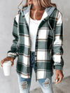Karierter Flanellmantel für Damen – casual Layering-Look