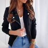Taillierte Bikerjacke für Damen – mit Kerbrevers