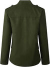 Militärischer Blazer – Taillierte Damenjacke mit goldenen Knöpfen und Schulterdetails