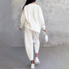 Lässiger lounge-dress - zwei-teiliges outfit für mühelose stil