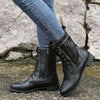 Schnürstiefel aus Kunst für Damen – langlebig und stilvoll