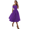 Chic off-shoulder midi kleid - modisches cocktailkleid für frauen