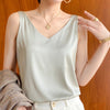 Satin camisole top - elegante ärmellose bluse für damen