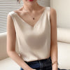 Satin camisole top - elegante ärmellose bluse für damen