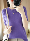 Strickpullover - kurzarm top aus und für damen