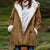 Dä damen schafsmantel - warme und stylische winterjacke