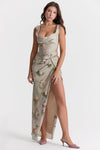 Blumenmaxikleid - edles abendkleid für damen
