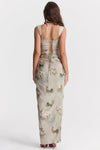 Blumenmaxikleid - edles abendkleid für damen
