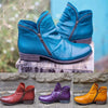 Stiefeletten aus Kunst – stylishe Damen Stiefel mit Reißverschluss