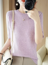 Strickpullover - kurzarm top aus und für damen