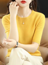 Strickpullover - kurzarm top aus und für damen